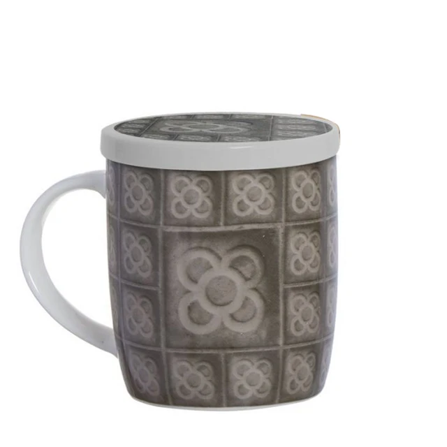 Tisana o taza para el té de cerámica, Taza con la Flor de