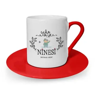 

Personalized The Year 'S Best Her Granny Red Turkish coffee Cup