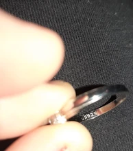 Anillo de compromiso de piedras redondas y pequeñas para mujer, sortija de boda de cristal Plata de Ley 925 auténtica