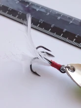 Spinner Spoon Lures Kingdom For Fishing Feather-Hook Hard Baits Metal-Material with Full-Aqueous-Layer