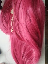 Peluca de pelo corto sintético rosa para Cosplay, para mujeres, Lolita, Amarillo, Azul, Morado, rojo, longitud media, MUMUPI