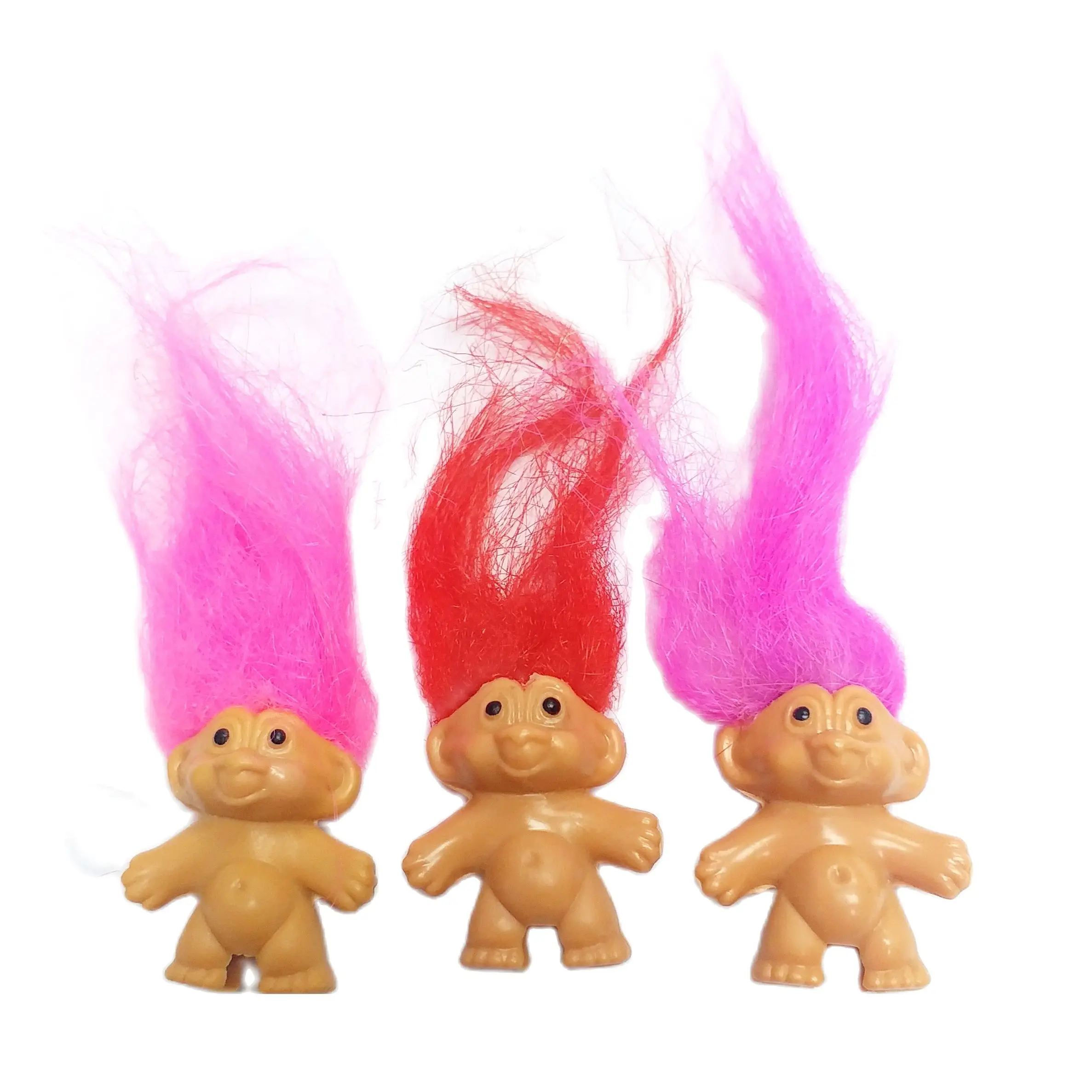 3 Pezzi, Mini Pencil Top Cake Pinata Topper Game, Lucky Troll Toys, Bomboniere, Borsa Regalo, Novità, Vending, Compleanno, 4Cm