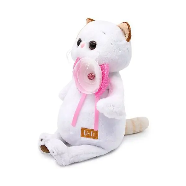 Мягкая игрушка Budi Basa Кошечка Ли-Ли с цветком, 24 см