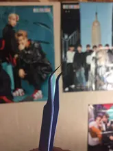 Pinzas antiestáticas de colores para extensiones de pestañas, conjunto de acero inoxidable para belleza, Kit de pinzas de maquillaje de precisión, herramientas de reparación