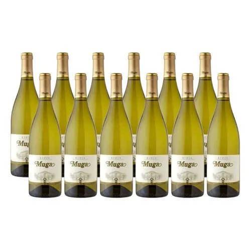 Wine white Muga fermented Cask-12 bottles, free from Spain, white wine afbeelding