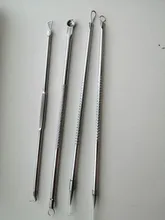 Kit de herramientas para quitar espinillas y granos, utensilio para quitar espinillas y granos, elimina puntos negros y acné, cuatro piezas con caja de almacenamiento para el cuidado Facial