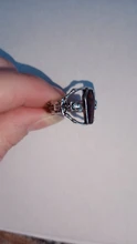 Anillo de calavera estilo Punk para hombre y mujer, sortija de compromiso estilo Hip Hop, circonita roja, joyería plateada, 2020