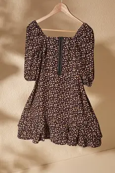 

Trendyol Gipe And Hook & Eye Detailed Flounces Dress TWOSS20EL1622