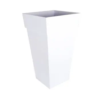 

Flower pot Tuscany EDA XXL-Square-43.3 x H 43.3x80 cm - 98 L-White