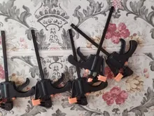 Abrazadera F para Barra de carpintería, herramienta de tornillo de mano, liberación rápida de trinquete, 4 pulgadas, 3/4/5 Uds.