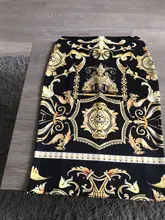 Falda larga con estampado de otoño para mujer, falda larga con estampado de otoño, diseño abstracto, estilo europeo