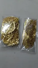 YWXINXI 50 Uds moda simple de filigrana hoja artesanía de metal de la joyería de DIY joyería hecha a mano dije traje Decoración