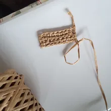 Bags Belt Raffia Paper-Yarn Crocheting Straw Baking-Packaging Hand-Knitted Summer Rope