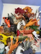 53 unids/set Animal juguete simulación Mini selva dinosaurio modelo salvaje zoológico salvaje de plástico colección niños de acción modelo de juguete