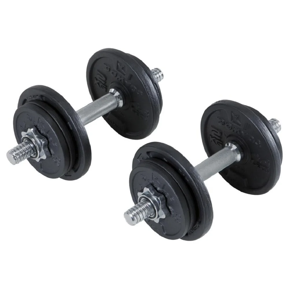 33/44lb Adjustable Dumbbell Set Weight Dumbbells Plate Home Gym Fitness Exercise 