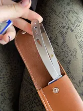 FnLune-afeitadora profesional para hombres y mujeres, herramienta para afeitar el vello púbico, axila, cuchillo de barbero para enviar la hoja plegable El estilista sostiene una navaja y envía una cuchilla para afeitar