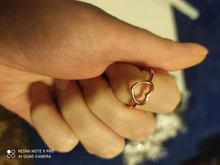 Anillo de corazón de Color oro rosa para mujer, regalos de joyería para dedo para niña