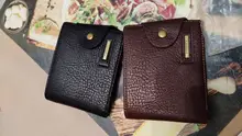 Cartera corta de alta calidad para hombre, monedero de cuero genuino, garantía de calidad, novedad de 2018, envío gratis