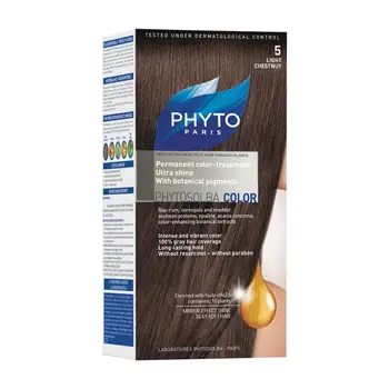 

Phyto Permanent Hair Color Treatment - 5- Light Chestnut Fast Shipping with Fedex