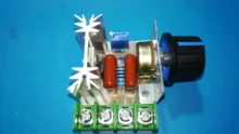 AC 220V 2000W SCR regulador de voltaje oscurecimiento reguladores controlador de velocidad del Motor termostato electrónico módulo regulador de voltaje