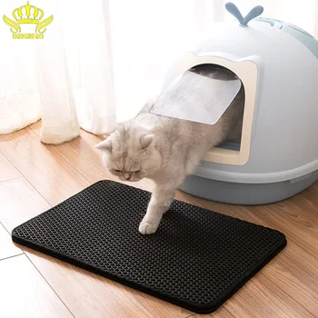 

Cat Litter Mat EVA Double-Layer Pet Cat Litter Trapper Mats with Waterproof Bottom Non-slip Pet Litter Cat Mat Layer kattenmand