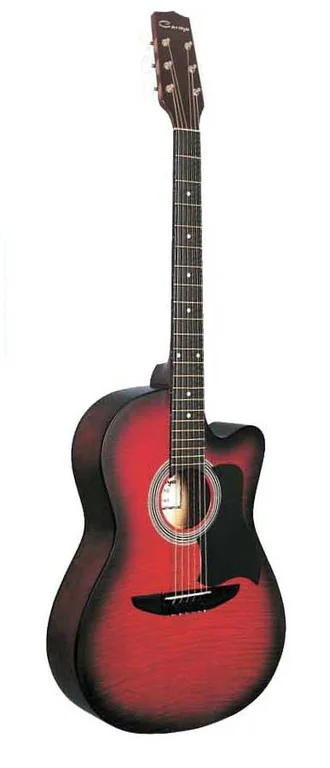 C901T-BS Акустическая гитара, с вырезом, санберст, Caraya