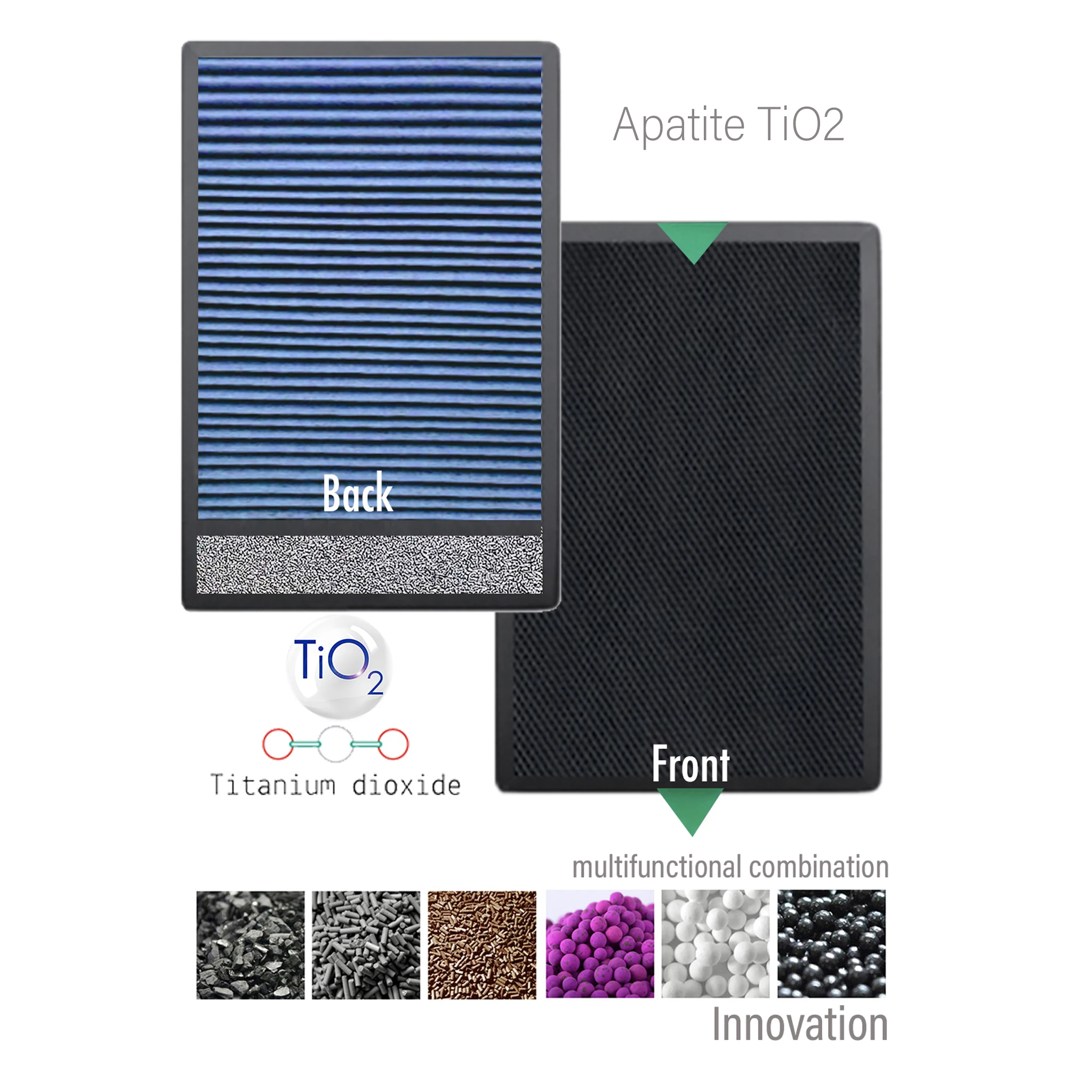 Titanium online apatite filter
