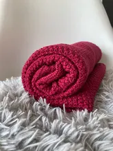 Manta tejida para recién nacido, pañoleta para bebés súper suave, ropa de cama para infantes