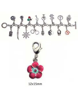 

CHARMS WITH SILVER COLOR BLISTER 2 UND FLOWER 12X15MM