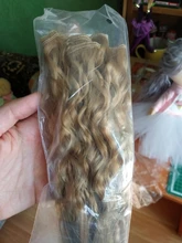 Allaosify-Peluca de cabello sintético para muñecas, Pelo Rizado BJD de 25CM x 100CM, envío gratis