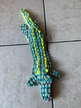 Perro de peluche de cocodrilo creativo, juguete pequeño y mediano masticable para perros, juguetes para cachorros, accesorios