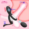 10 Modes Vibrator Penis Ring Clitoris Stimulator Delay Ejaculation Couples G-Spot Vibrator Double Cock Ring Sex Toys for Men 1