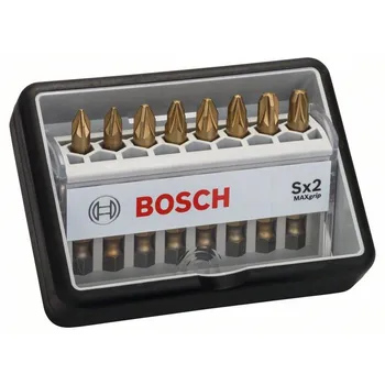 

BOSCH 2607002571 Set 8 tips screw Robust Line, Sx Max Grip 49 mm