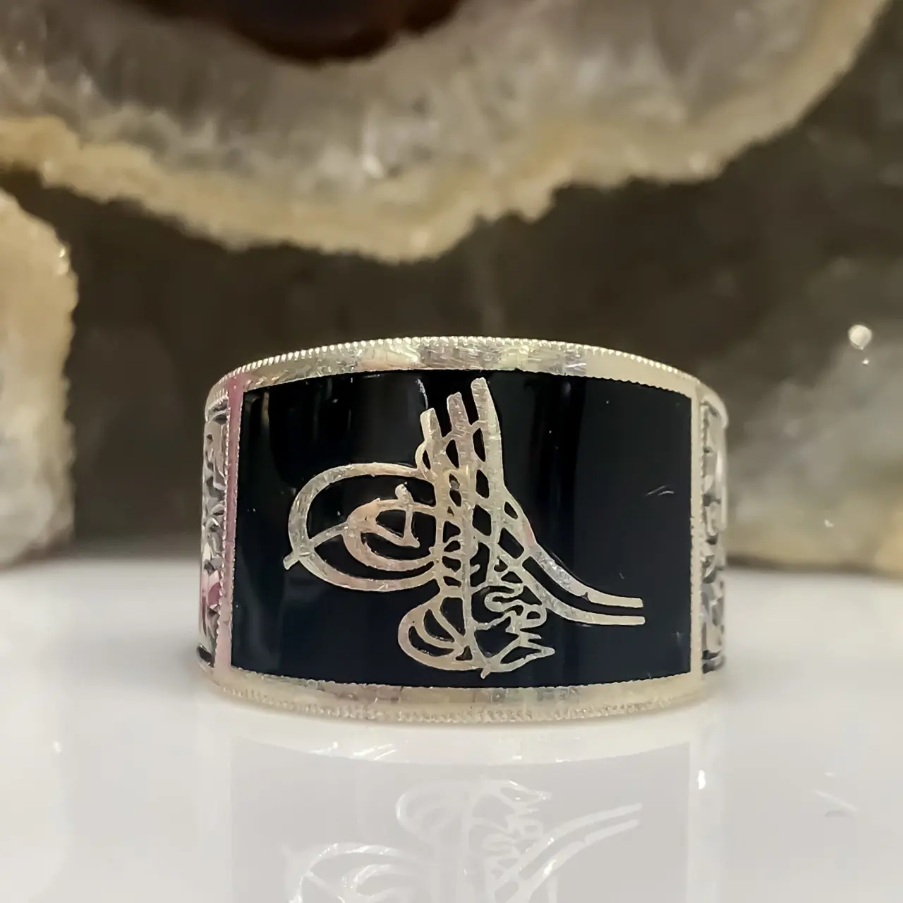 Серебряное мужское кольцо Erzurum Handmades Oltu tugle ra