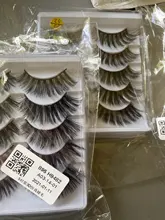 Pestañas postizas suaves 3D, pestañas largas y gruesas finas tupidas, hechas a mano, suaves, maquillaje para pestañas, herramientas de extensión, 5 pares