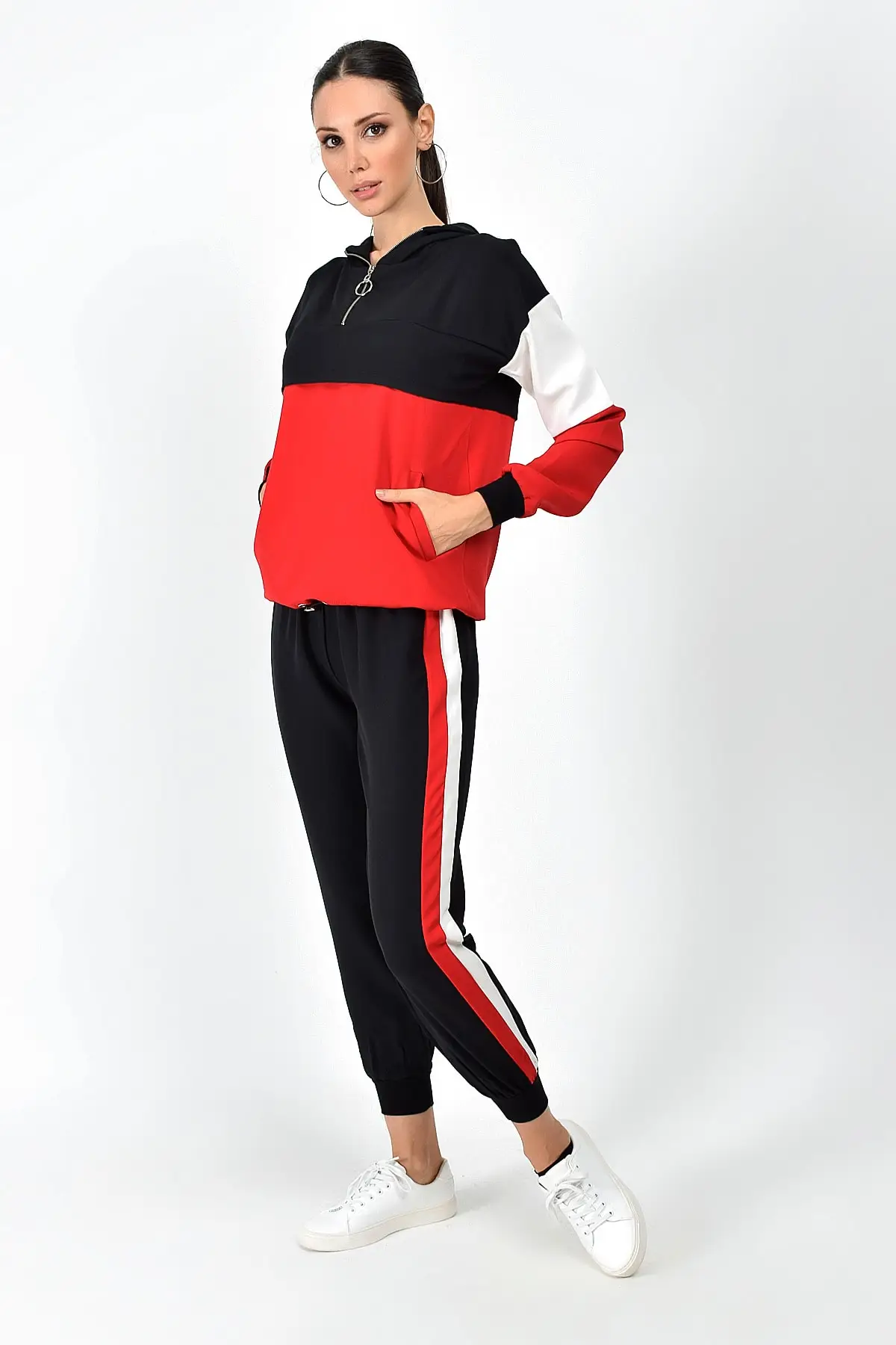 Хлопковый женский костюм-двойка Hurrem Garnili Pant+ Sweat 9361694