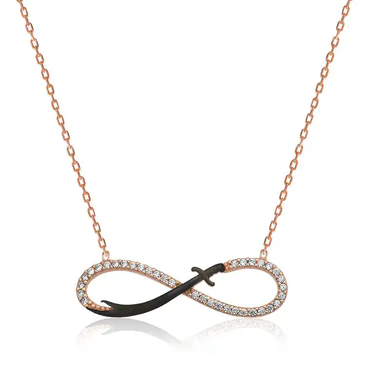 

Silver Infinity Zulfiqar Sword Necklace