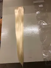 SHANGKE-Extensión de cabello liso sedoso Natural, 5 clips/pieza, 24 pulgadas, Clip en mujeres, pelo sintético largo falso