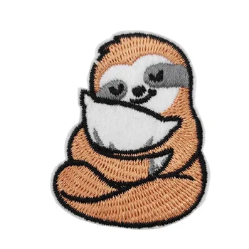 

2'' Sloth Spirit Animal Embroidered Iron on patch