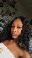 Curlymax onda profunda tiempo Hd transparente 13x6 frente de encaje pelucas de cabello humano Pre arrancado de agua brasileña Frontal rizado pelucas para mujeres
