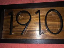 House-Number Sign Floating Alphabet Letters Big Address Plaque Dash-Slash Modern-Door