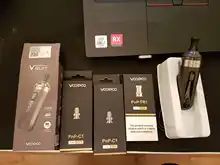 VOOPOO-Kit de cápsula para cigarrillo electrónico, batería integrada de 40W y 1200mAh, tanque Pod MTL de 2ml con bobinas TR1 TM2, carga tipo C, pantalla OLED de 0,54