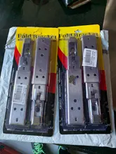 Soportes plegables de acero inoxidable de alta resistencia para mesa, estante plegable para trabajo, ahorro de espacio, bricolaje, 2 uds.