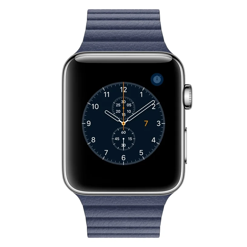 Ремешок для Apple Watch кожаный магнитный 42(Синий