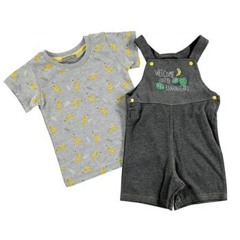

ebebek Bambaki Summer Baby Boy Funny Bananas Dungarees 2 pcs