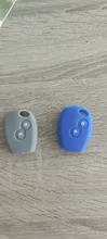 ZAD funda de silicona para llave del coche caso 2 botones para renault Kangoo DACIA escénica Megane Sandero Captur Twingo Modus funda de llave a distancia