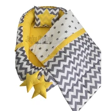 Jaju Детские Gri Zikzaklı коробка для младца Lüx Ortopedik Детские Гнездо Набор