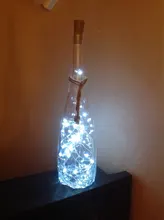 Wine-Bottle Lights-Battery Halloween-Bar-Decor Cork String Led Wedding Christmas Party