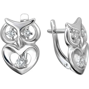 

Esthete earrings with 6 cubic zirconia