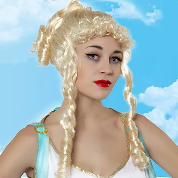 

Platinum blonde wavy hair wig 117932